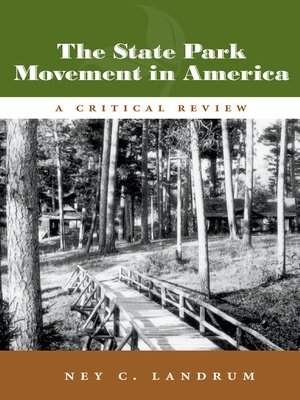 cover image of The State Park Movement in America